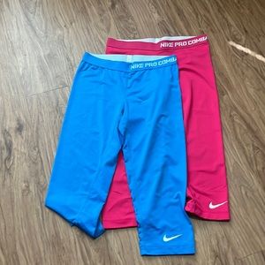 Bundle of two Nike Pro combat tights